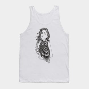 Beauty Owl Girl Tank Top